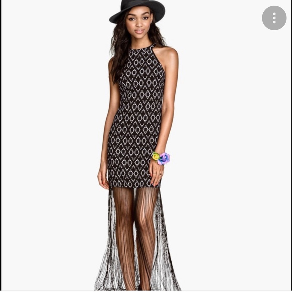 H&M Coachella edition fringe dress